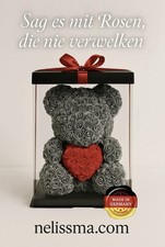 XL Weihnachten Rosenbär Herz Schaum Bär Rosen Teddybär Geschenk