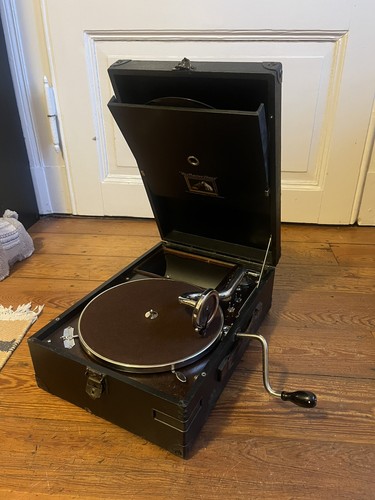 Koffergrammophon his masters - his,