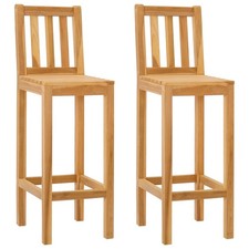 2er Set Barhocker Massivholz
