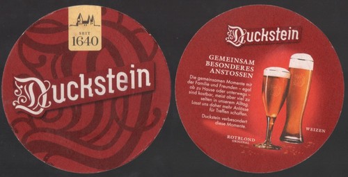 Alter bierdeckel duckstein - alter,