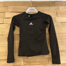 Adidas Sportshirt langarm Gr 128 schwarz Climacool Shirt Longsleeve