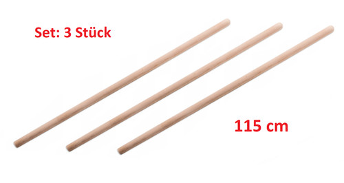 Schaufelstiel 115 cm - 3x,