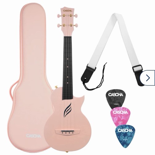Ukulele carbon fibre pink - carbon,