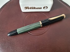 PELIKAN 400NN "KM" 14ct./585 Kolbenfüller 1956-1965 grün-gestreift top Zustand