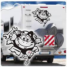 Schildkröte Mechaniker Wohnmobil FUN Lustig Aufkleber Wohnwagen Sticker WoMo036