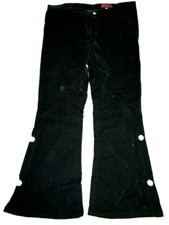 ADERLASS Samt Hose Jeans Gothic EMP Zunft Black SteamPunk LARP M L NEU 34/30 WGT