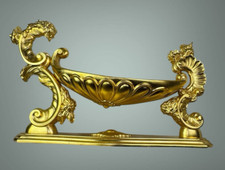 Wiege Für Das Göttliche Jesuskind Blattgold Bambinello IHS 58x15cm Schnitzerei