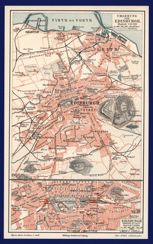 Edinburgh stadtplan anno - edinburgh,