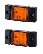2x Orange 12/24V LED Side