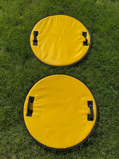 2 große supercoole gepolsterte Poporutscher Teller-Rutscher, Durchmesser 65 cm