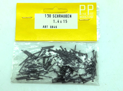 Gleisschrauben 4x15mm - h0, 1,4x15mm