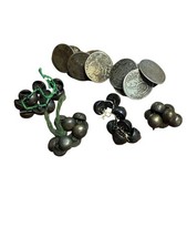 Konvulut Alte Silber Knöpfe 11 Münz Knöpfe Und Andere Alle Silber Teils 800 