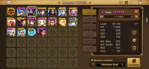 Summoners war 2ld nat 5 - nat,