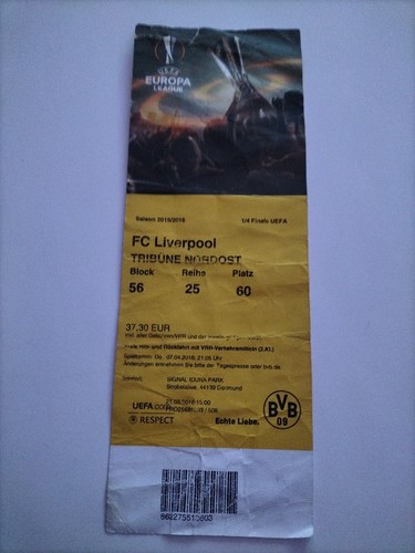 Sammler ticket 16 - ec, 15/16