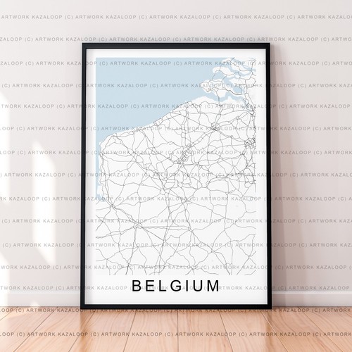 Belgien ungerahmte karte - ungerahmte,