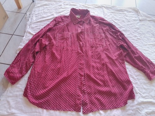 Bluse vintage rot - bluse, 52/54
