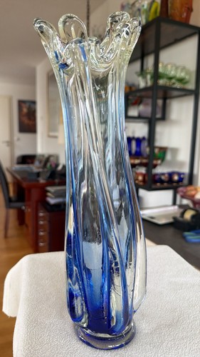 Große glas vase böhmen - vase,