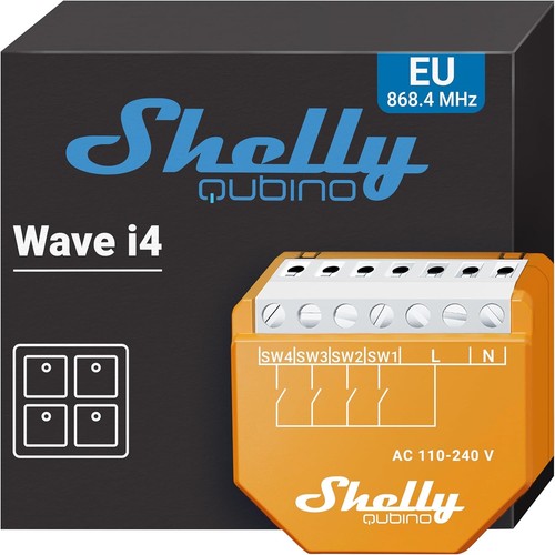 Shelly wave smart - i4, z-wave
