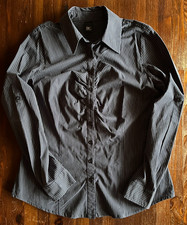 Hübsche Bluse blau Langarm