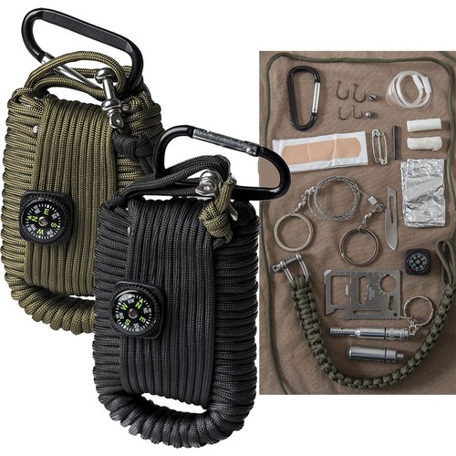 Mil tec paracord - survival, kit