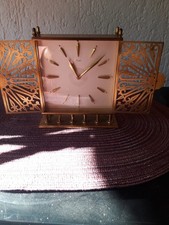 aussergewöhnlich seltene Kienzle Messing Tischuhr Vintage Top Zustand