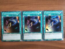 3x Yu-Gi-Oh! OP09-DE008 Kartenzerstörung Super Rare, NM, DE