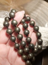 Wunderschöne schwere Halskette aus echtem Pyrite✨️ 55 cm lang