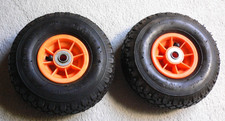2 Luft-Räder 250 x 80 x 16 mm für Sackkarren Bollerwagen etc.