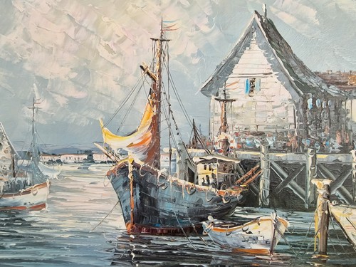 Fischerboote hafen - fischerboote, am