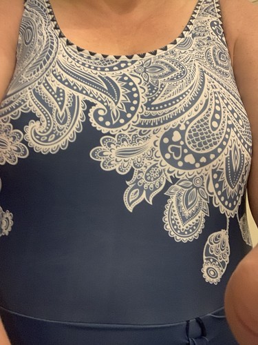 Schwimm kleid mit raffinierter - schwimm,