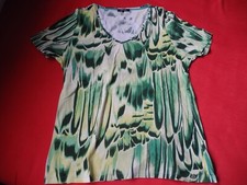 Damen Shirt T-Shirt  Bluse , Olsen  Gr.38/40 weitfallend, V Ausschnitt