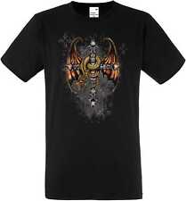 T Shirt in schwarz Drachen-