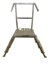 Edelstahl Podestleiter Podesttreppe Plattformtreppe Plattformleiter 49485