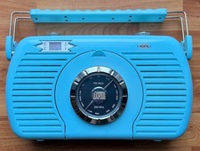 Retro HERU Stereo-Koffer-Radio mit CD-Player