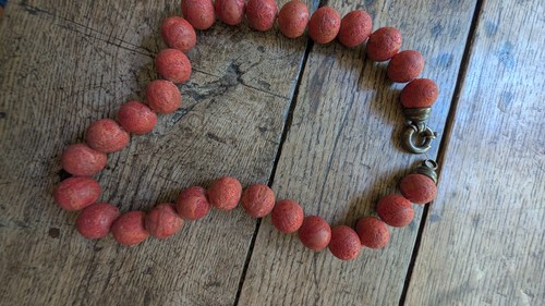 Vintage halskette rote - halskette,,