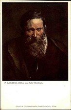 Künstlerkarte Kunstverlag Wolfrum Wien ~1910 Kunst RUBENS Bildnis Maler Rombouts