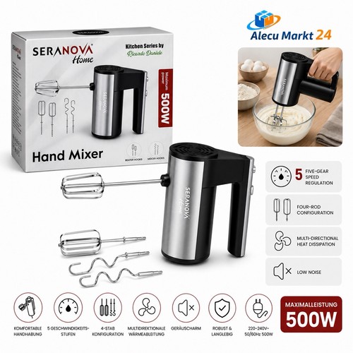 Handmixer 500w stufen mit - handmixer,