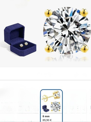 Ohrstecker moissanite - ohrstecker, "moissanite"