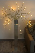 Vintage IKEA Stranne LED bodenlampe Medusa Lampe Edelstahlfuß biegsame Arme 