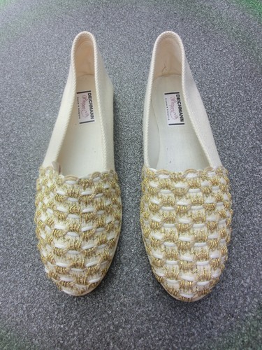 Ballerina beige goldfarben - ballerina, 38