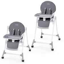 SEJOY Kinderhochstuhl Hochstuhl Baby 6 Höhenverstellbar Verstellbare Rückenlehne