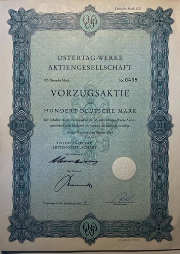 Historische aktie - historische,