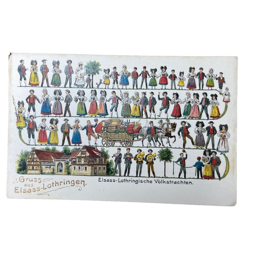 Postkarte elsass lothringen - ak,