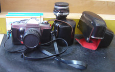 Praktica PLC3 Spiegelreflexkamera m. 2 Objektiven "Gebraucht"(004W)