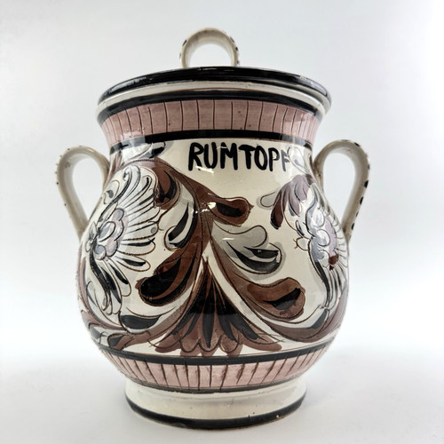 Rumtopf keramik handbemalt mit - keramik,