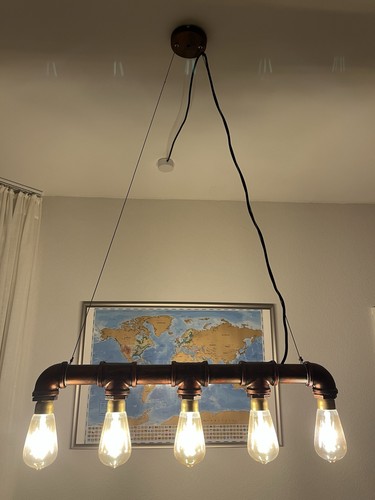Vintage lampe bronzefarben mit - bronzefarben,