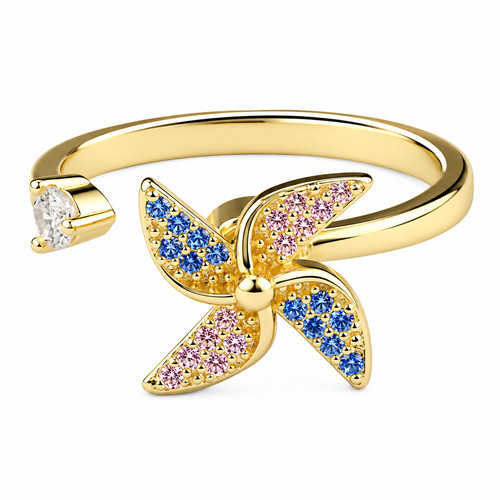 Pinwheel spinner ring - pinwheel,