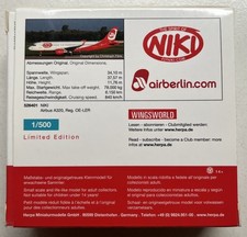 Herpa Wings 526401 NIKI Airbus A320 Sharklets mit Airberlin Logo OE-LER 1:500