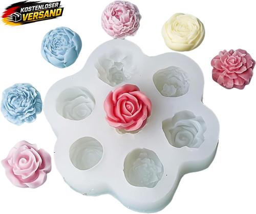 Blumen silikonform für kerzen - blumen,