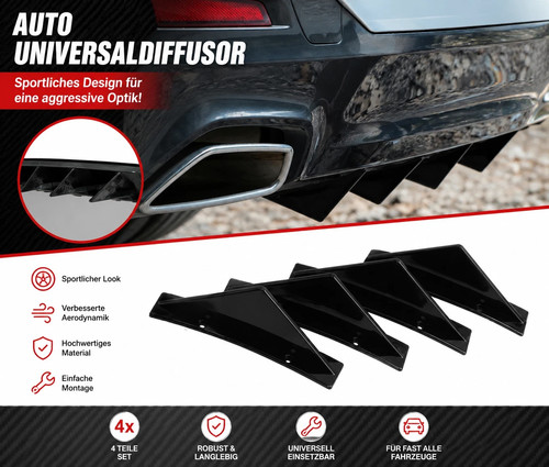 Universal rear diffuser - 4x,